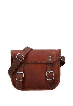 Gusti Leder JANE M. 7,9" - Torba čez telo - braun
