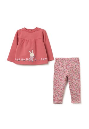 SET WITH FLORAL PATTERN - Sudadera - light pink