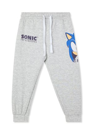 Terranova SONIC PRINT IN HEAVY - Pantaloni sportivi - grigio chiaro melange