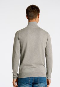 Lindbergh HALF ZIP - Jersey de punto - grey stone mix