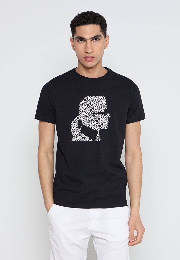 Karl Lagerfeld T-shirt print donkerblauw
