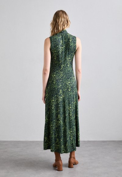 Proenza Schouler White Label JAMIE DRESS IN SHADOW  - Džersejové šaty - multi-coloured/dark blue/olive