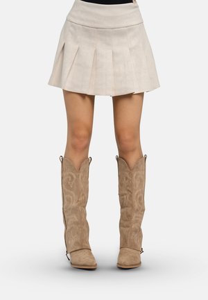 High Heel Stiefel - natur