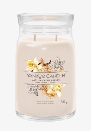 SIGNATURE LARGE JAR VANILLA CRÈME BRÛLÉE - Bougie parfumée - brown