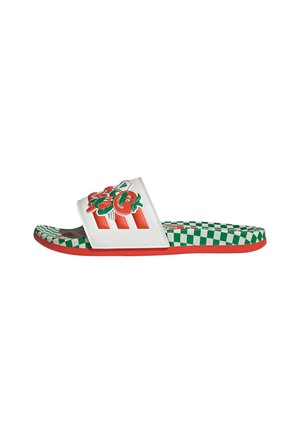 Pool slides - core white bold orange green