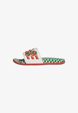 Pool slides - core white bold orange green