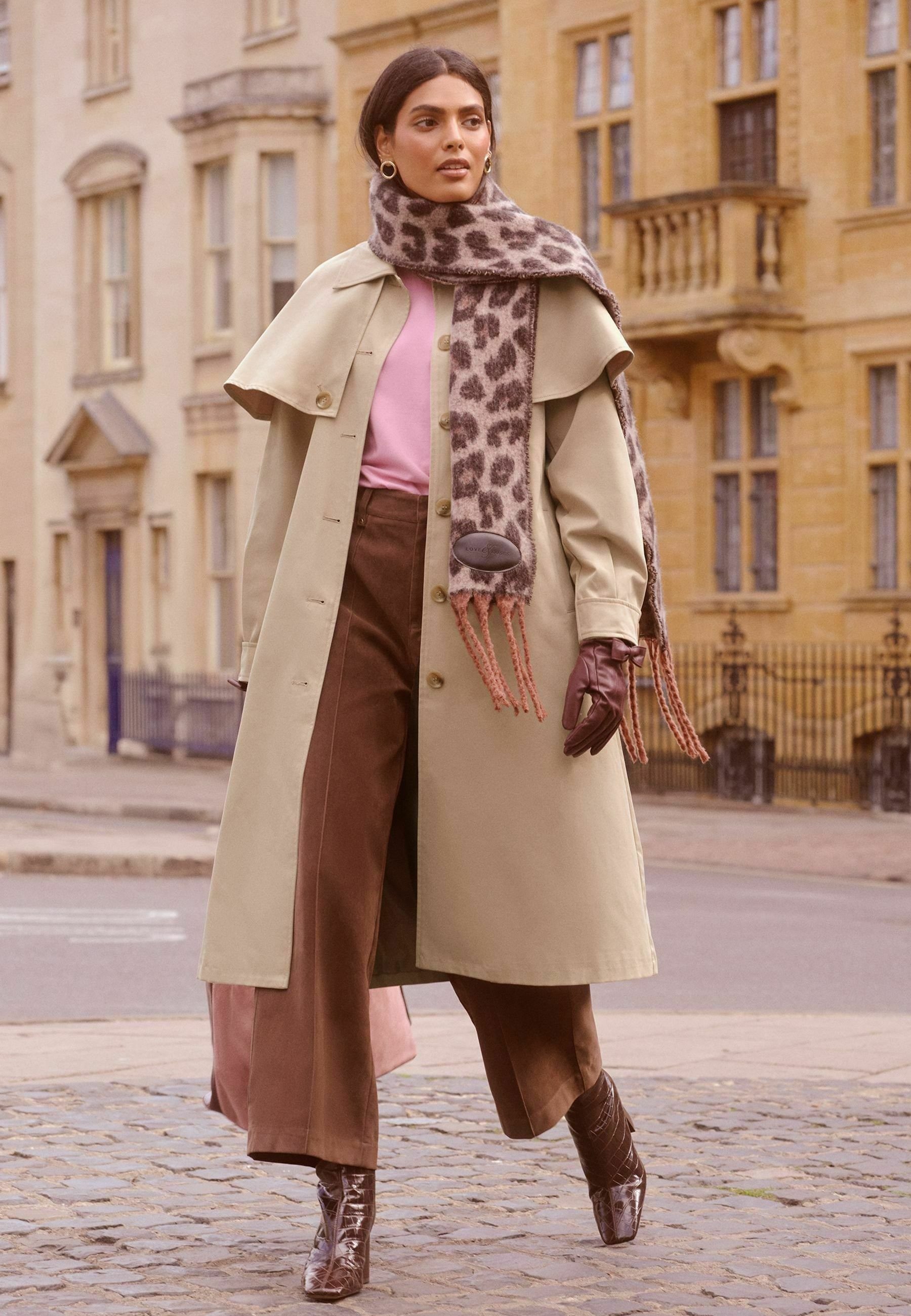 Love & Roses REGULAR FIT LONGLINE CAPE - Trenchcoat - camel/beige