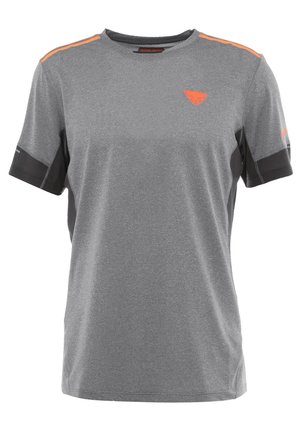 T-Shirt print - mottled dark grey