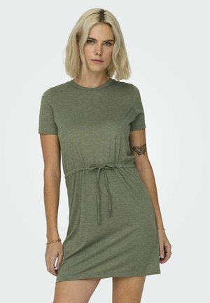 JDY NORMAL GESCHNITTEN RUNDHALS - Jerseykjole - deep lichen green