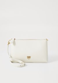 FLAT HORIZONTAL MINI - Borsa a tracolla - white/antique gold-coloured