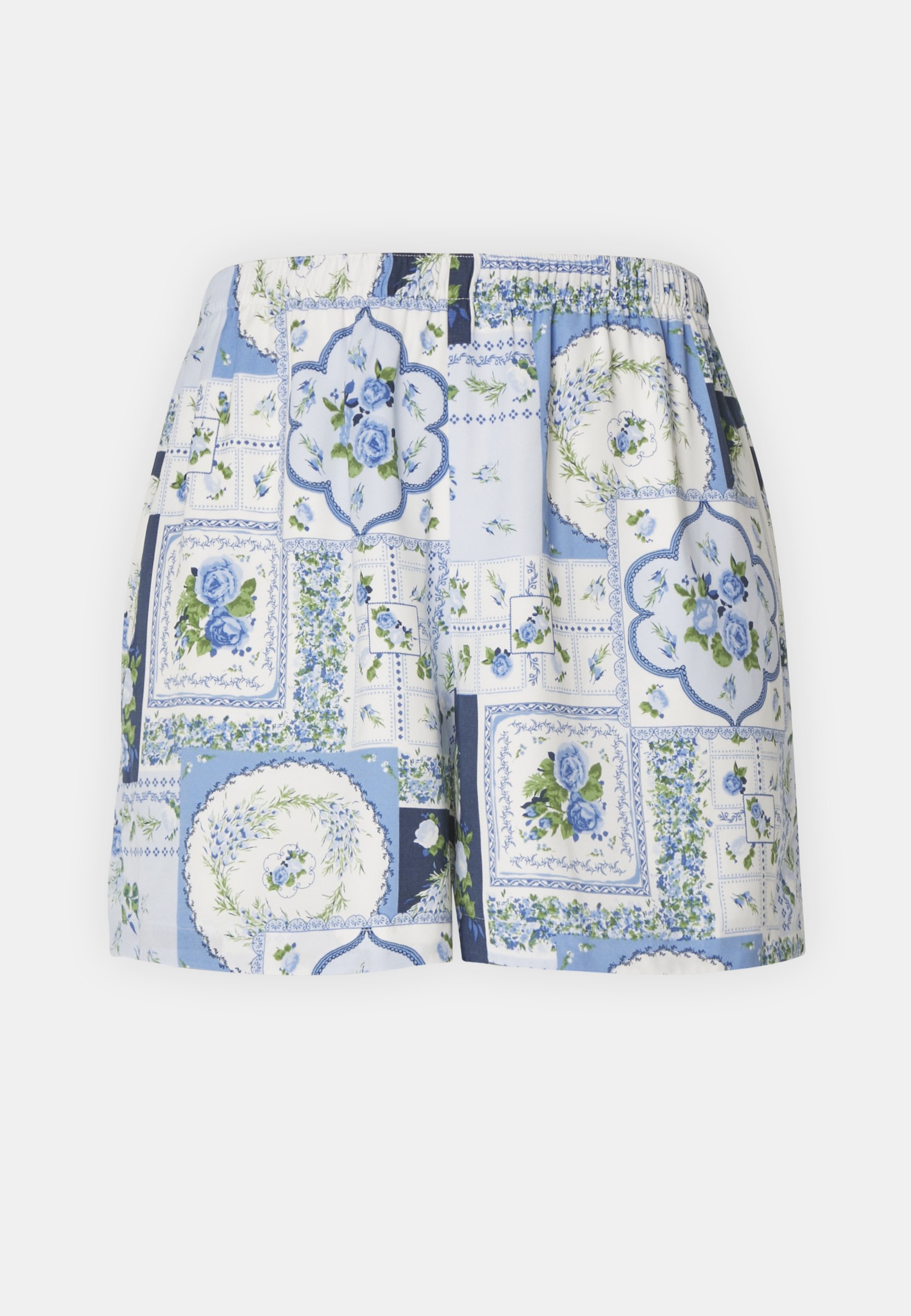 Abercrombie & Fitch FLORAL TILE - Šortky - blue