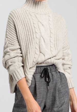 Strickpullover - taupe