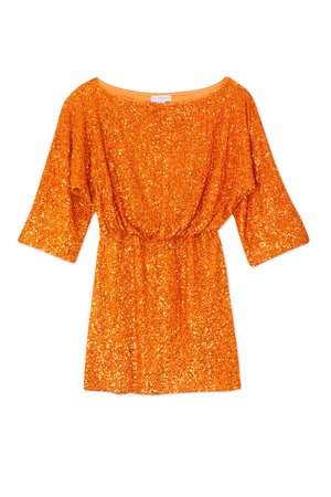 Never Fully Dressed SEQUIN pomarańczowy