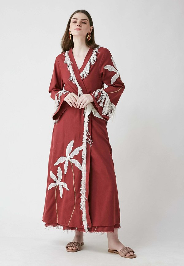 HORIZON KIMONO - Leichte Jacke - cherry