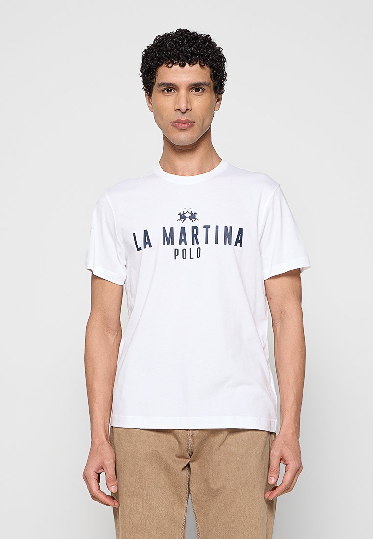 LA MARTINA T-shirt print wit
