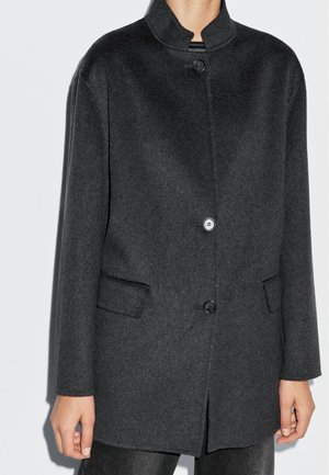 Massimo Dutti HIGH NECK - Cappotto corto - dark grey