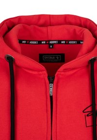 Spitzbub Sudadera con cremallera - red