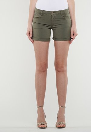 Jeansshorts - olive
