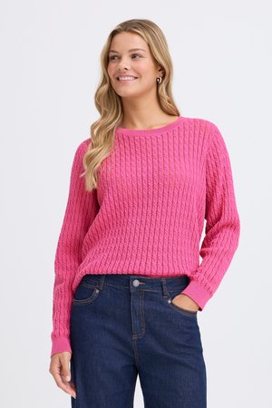 FRSAMMY PU 1 - Strickpullover - very berry