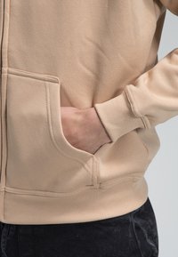 Urban Classics ZIP HOODY - Mikina so zipsom - beige