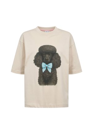 Nümph, NUTOVA OVERSIZE T-SHIRT - T-shirt imprimé - gray morn