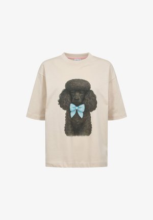 Nümph, NUTOVA OVERSIZE T-SHIRT - T-shirt imprimé - gray morn