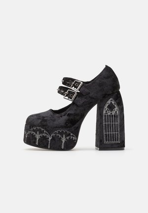 Koi Footwear LADY MENACE GRUNGE CRUSHED - Scarpe con plateau - black