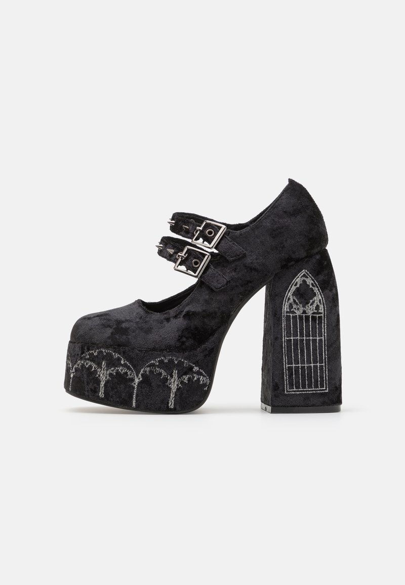 Koi Footwear LADY MENACE GRUNGE CRUSHED - Lodičky s platformou - black