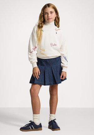 EMBROIDERED FLEECE SWEATSHIRT - Pusa - nevis