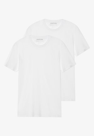 UNISEX 2 PACK BASIC REGULAR T SHIRT - Basic T-shirt - bright white