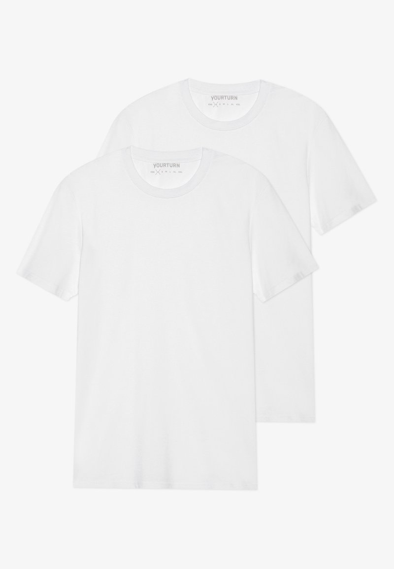 YOURTURN T-shirt basic wit YOURTURN T-shirt basic wit