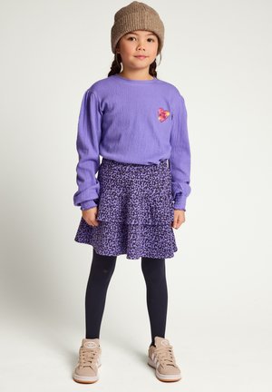 Looxs Revolution, T-SHIRT LILA KRINKEL JERSEY - Long sleeved top - paars