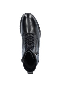 Nelson VETER - Enkellaarsjes met plateauzool - zwart