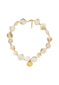 Collar - gold white pearl brown