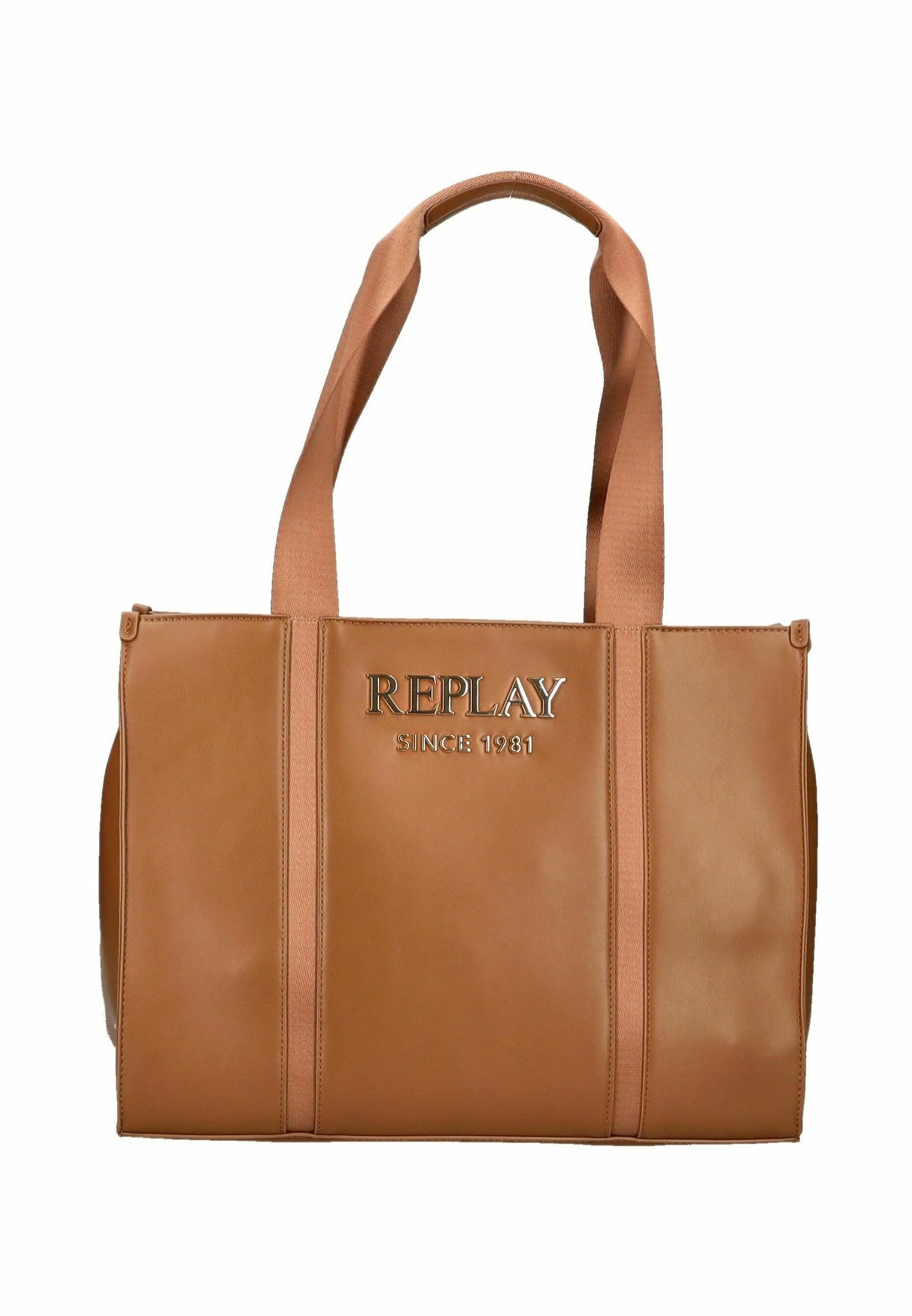 Replay AGNESE SOFT SHOPPER - Handbag - caramel cafe/cognac - Zalando