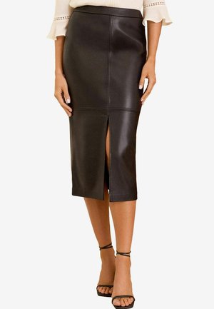 Love & Roses MIDI PETITE  - Bleistiftrock - black