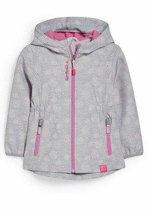 Softshelljacke - light gray melange