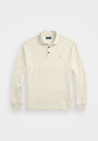 LUXURY JERSEY POLO SHIRT - Camiseta de manga larga - parchment cream