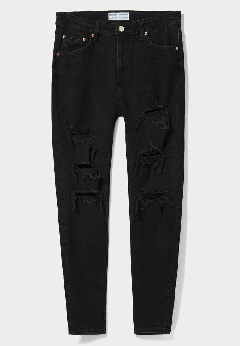 Bershka Jeans Skinny Fit zwart Bershka Jeans Skinny Fit zwart