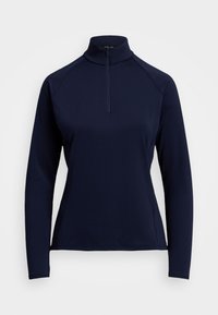 STRETCH-JERSEY QUARTER-ZIP - Longsleeve - refined navy