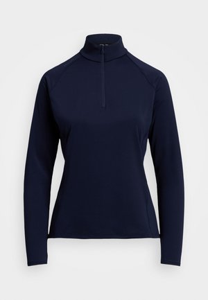 STRETCH-JERSEY QUARTER-ZIP - Långärmad tröja - refined navy