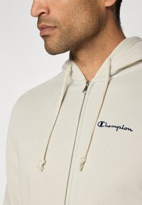 Champion ICONS CONTRAST - Felpa con zip - beige
