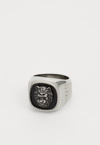 LION KING - Ring - silver-coloured/black