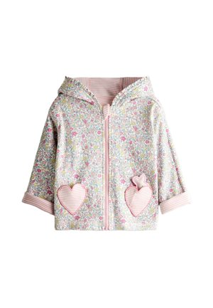 REGULAR FIT - BUNNY DITSY REVERSIBLE  - Mikina so zipsom - light pink