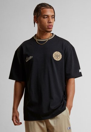 OVERSIZED HEAVY COLLEGE TEE - T-shirt basic - black