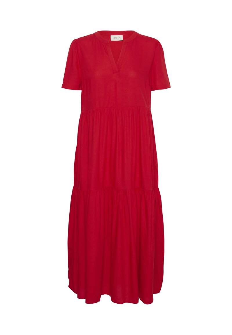 Cream CRTIAH TIERED DRESS - Päevakleit - high risk red/punane - Zalando.ee