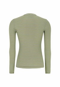 Soft Rebels SRFENJA STRIPE O-NECK TOP - Hosszú ujjú felső -  martini olive
