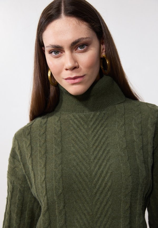 Jumper dress - khaki3