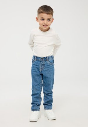 Terranova REGULAR CON ELASTICO IN VITA - Jeans a sigaretta - blu denim medio