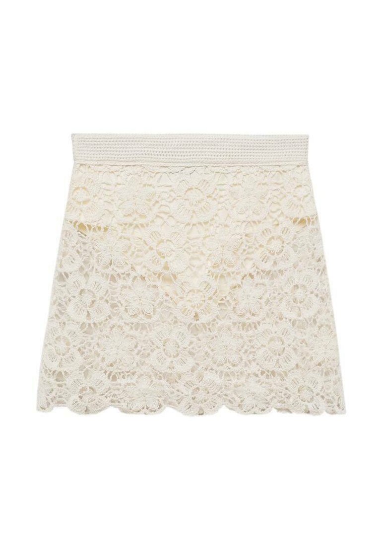 Mango A-lijn rok crème Mango A-lijn rok crème